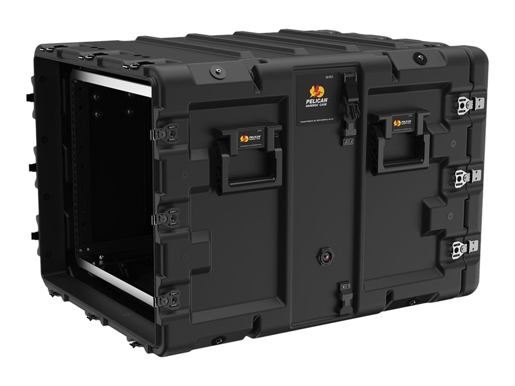 Pelican Super-V Series - Rack case - 9U - stainless steel, aluminum, RotoMolded polyethylene - black