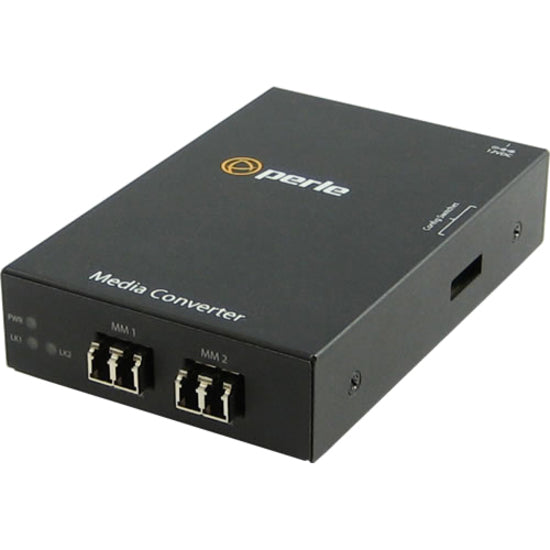 Perle S-1000Mm-M2Lc2 - Gigabit Ethernet Fiber To Fiber Stand-Alone Media Converter