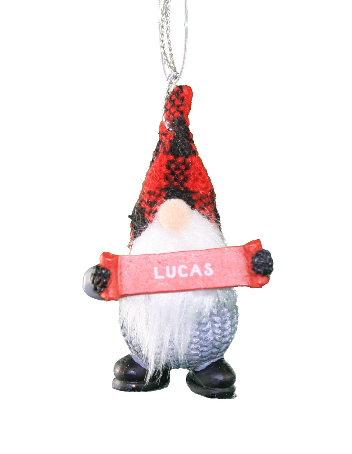 Personalized Gnome Ornament (Letters J-P) - Lucas