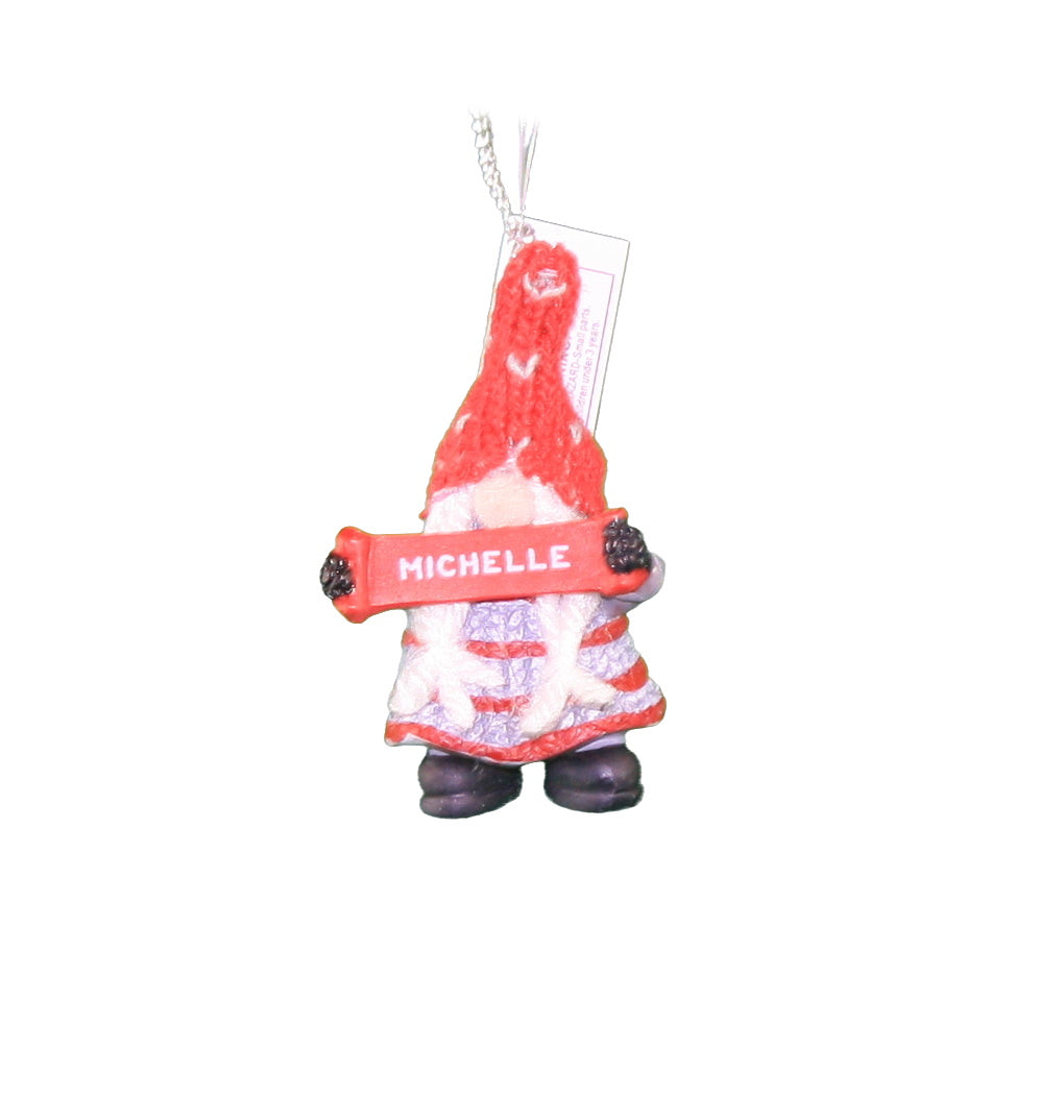 Personalized Gnome Ornament (Letters J-P) - Luke