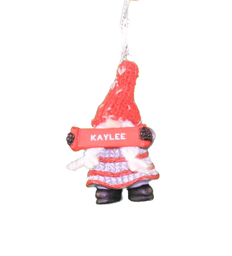 Personalized Gnome Ornament (Letters J-P) - Luke
