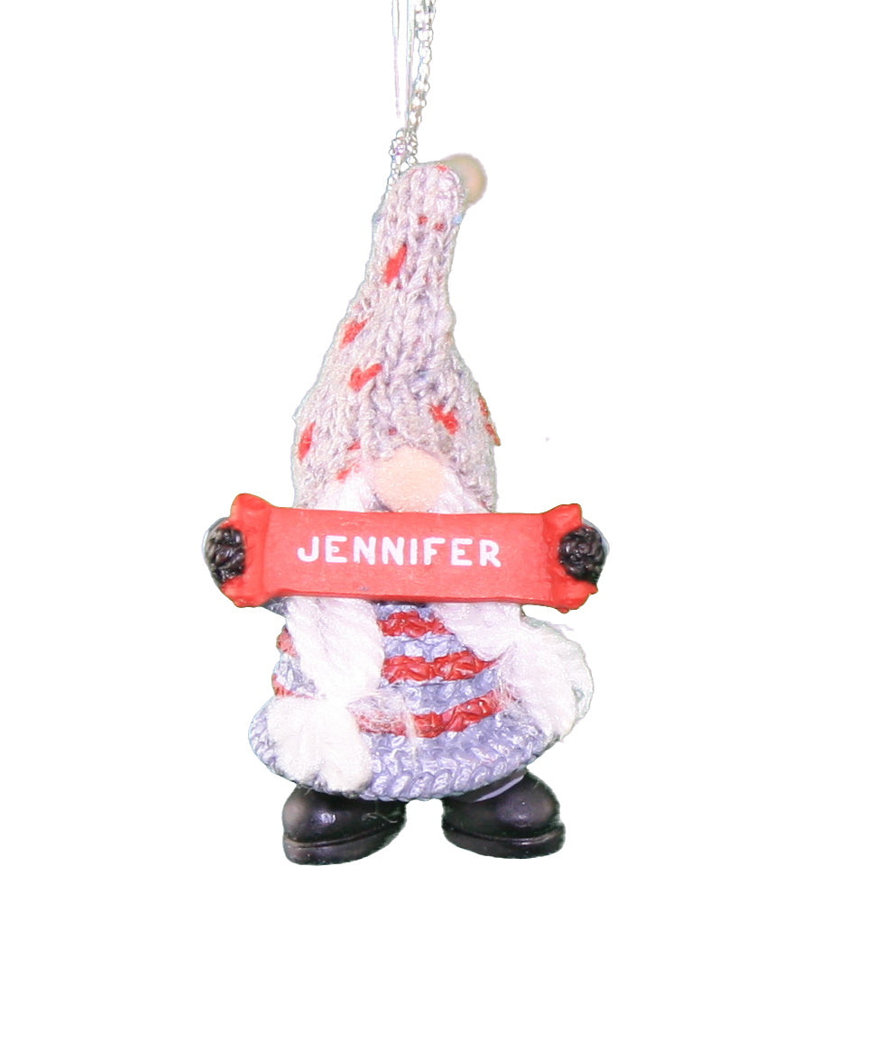 Personalized Gnome Ornament (Letters J-P) - Luke