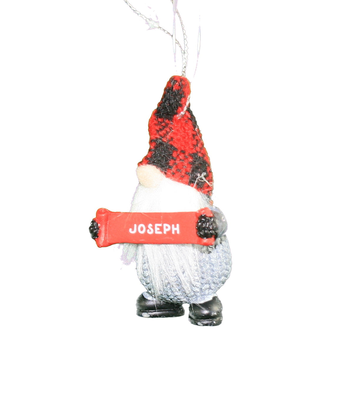 Personalized Gnome Ornament (Letters J-P) - Luke