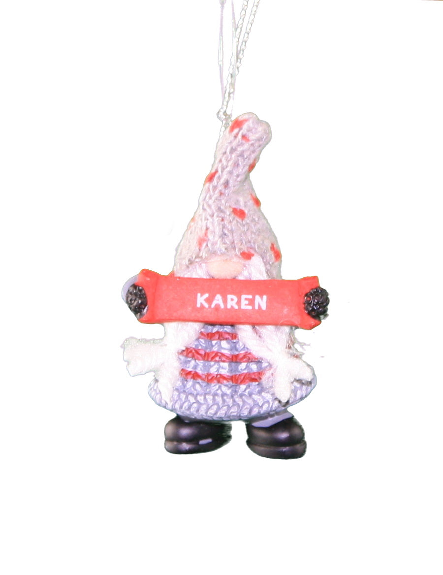 Personalized Gnome Ornament (Letters J-P) - Luke