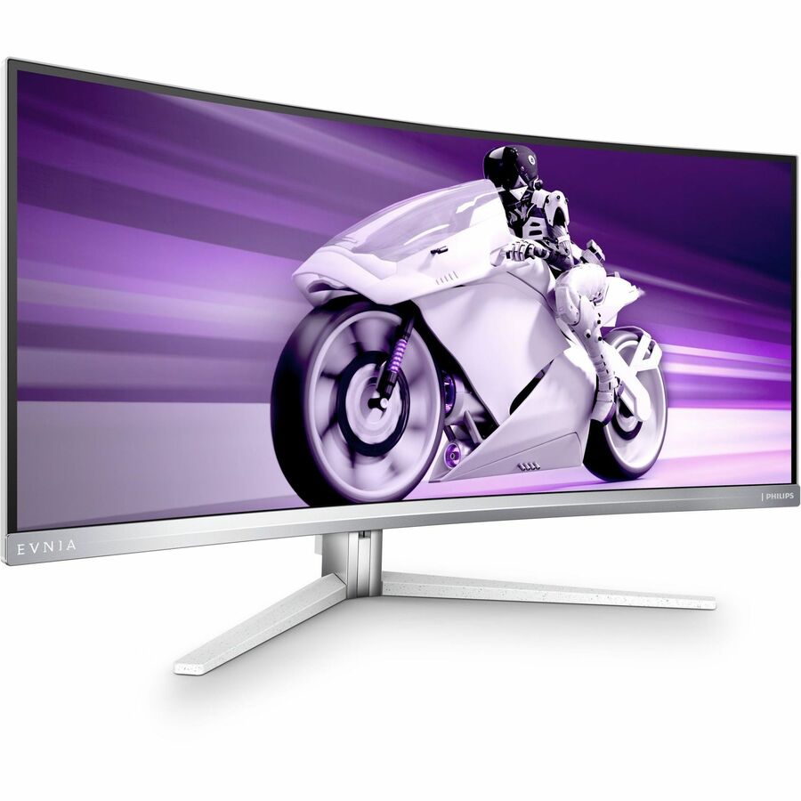 Philips 34M2C8600 34" Class UW-QHD Curved Screen Gaming OLED Monitor - 21:9 - Textured White