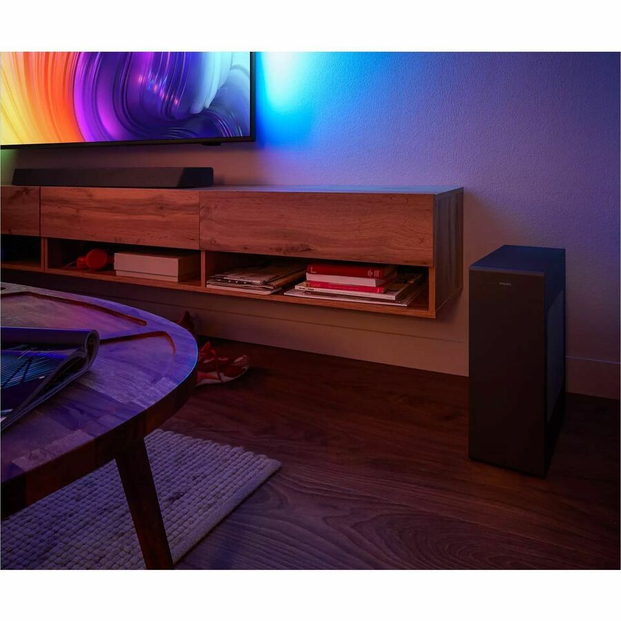 Philips 3.1 Bluetooth Sound Bar Speaker - 300 W RMS - Alexa Supported - Black