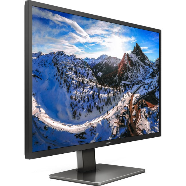 Philips Brilliance 439P1 43 Class 4K UHD LCD Monitor - 16:9 - Textured Black"