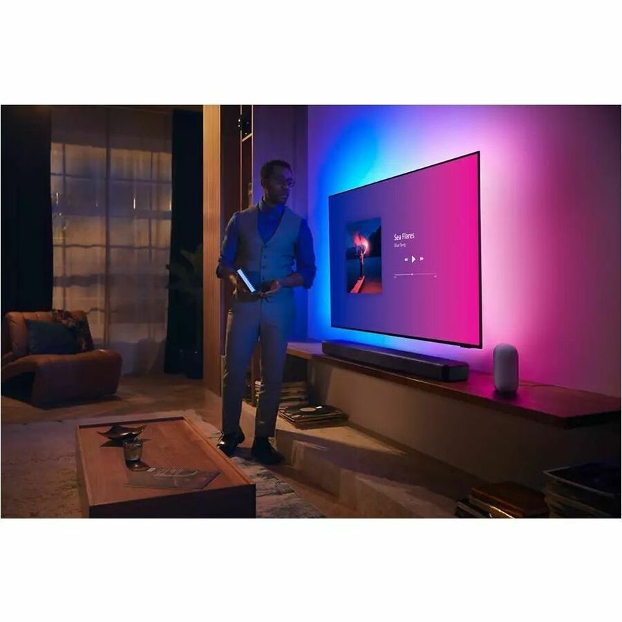 Philips Fidelio 7.1.2 Bluetooth Sound Bar Speaker - 310 W RMS - Alexa, Google Assistant Supported - Black
