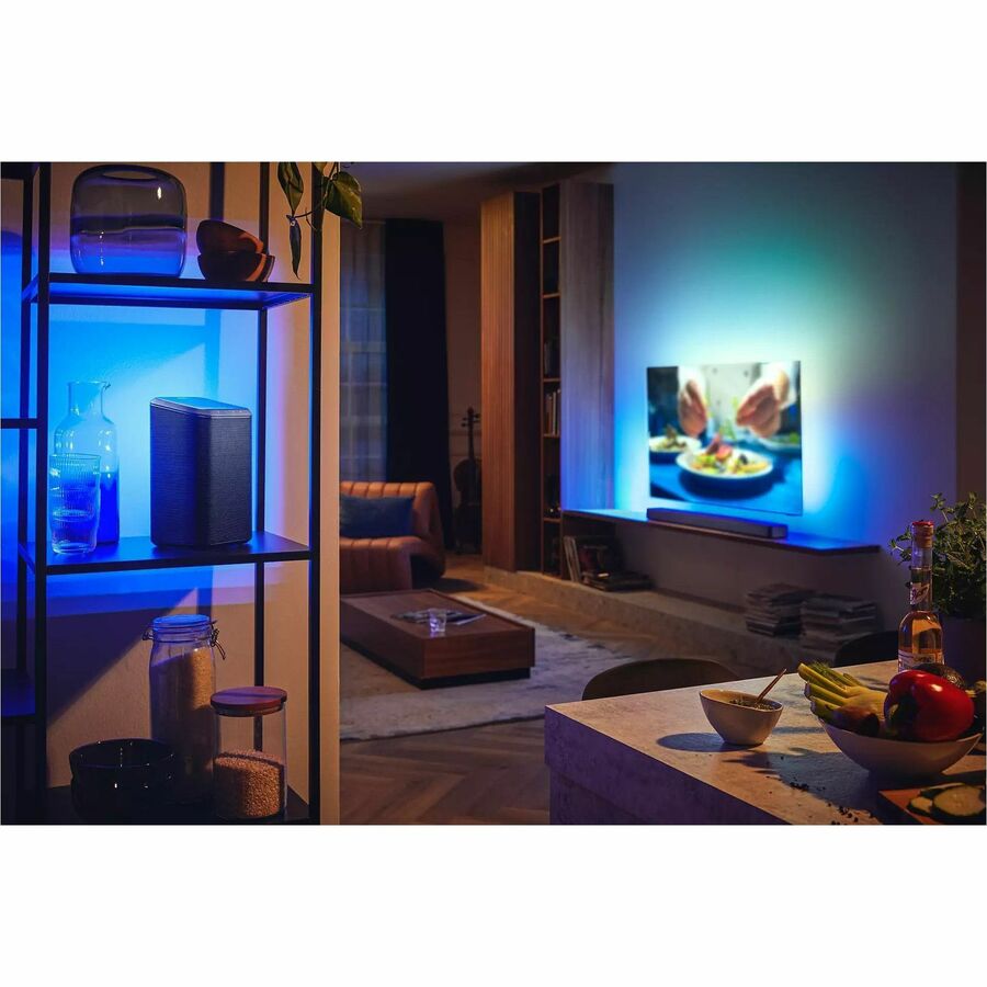 Philips Fidelio TAFS1 Bluetooth Speaker System - 60 W RMS - Alexa, Google Assistant, Siri Supported - Black