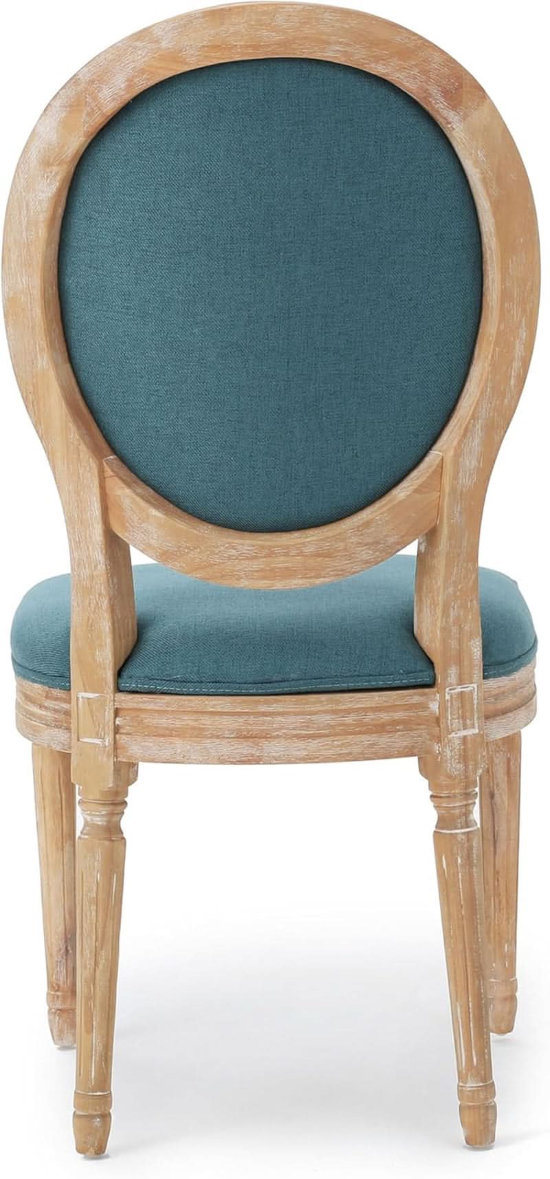 Phinnaeus Fabric Dining Chairs Set Dark Teal Two Piece