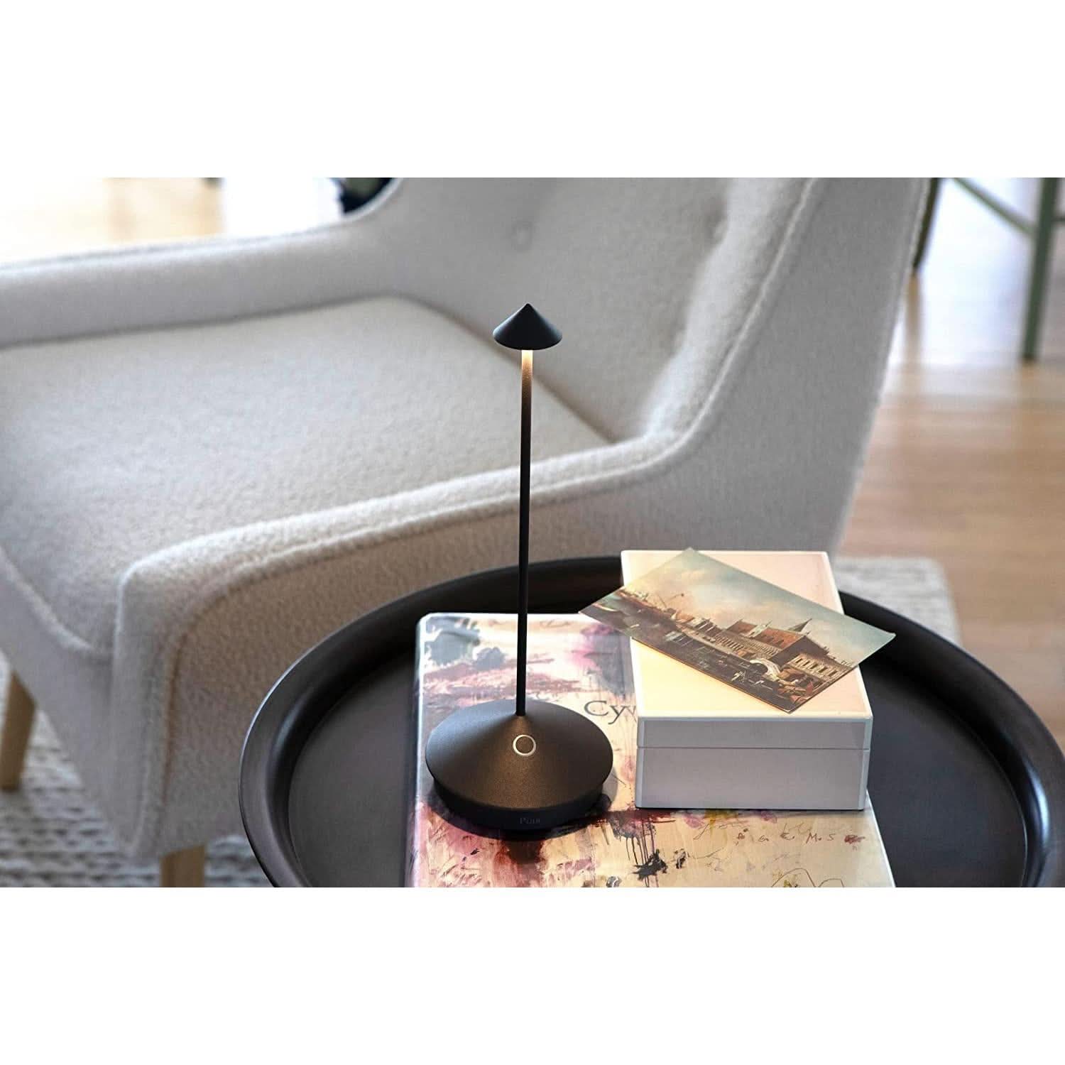 Pina Pro Cordless LED Table Lamp Dark Grey Indoor Outdoor