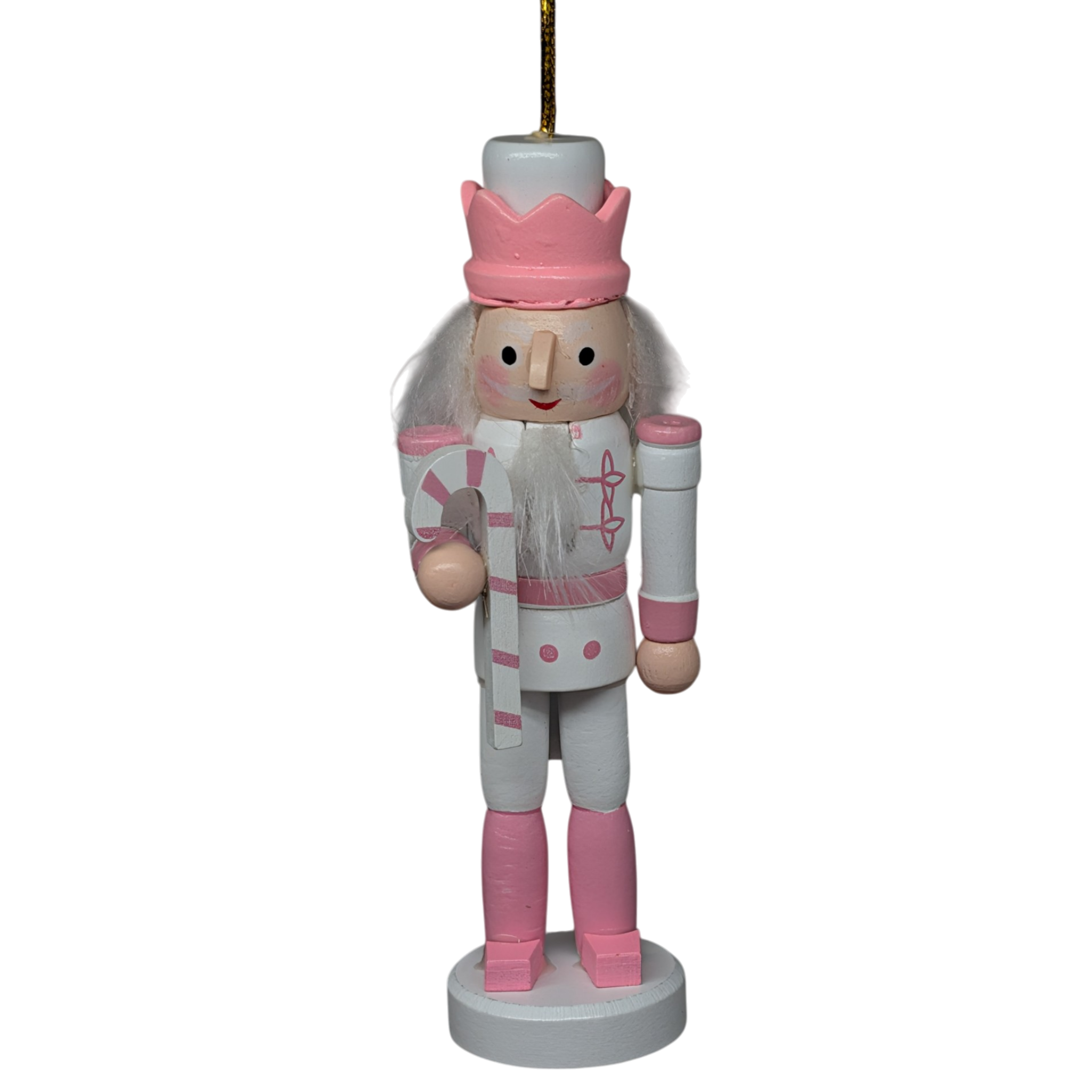 Pink And White Nutcracker Ornament - Set Of 5