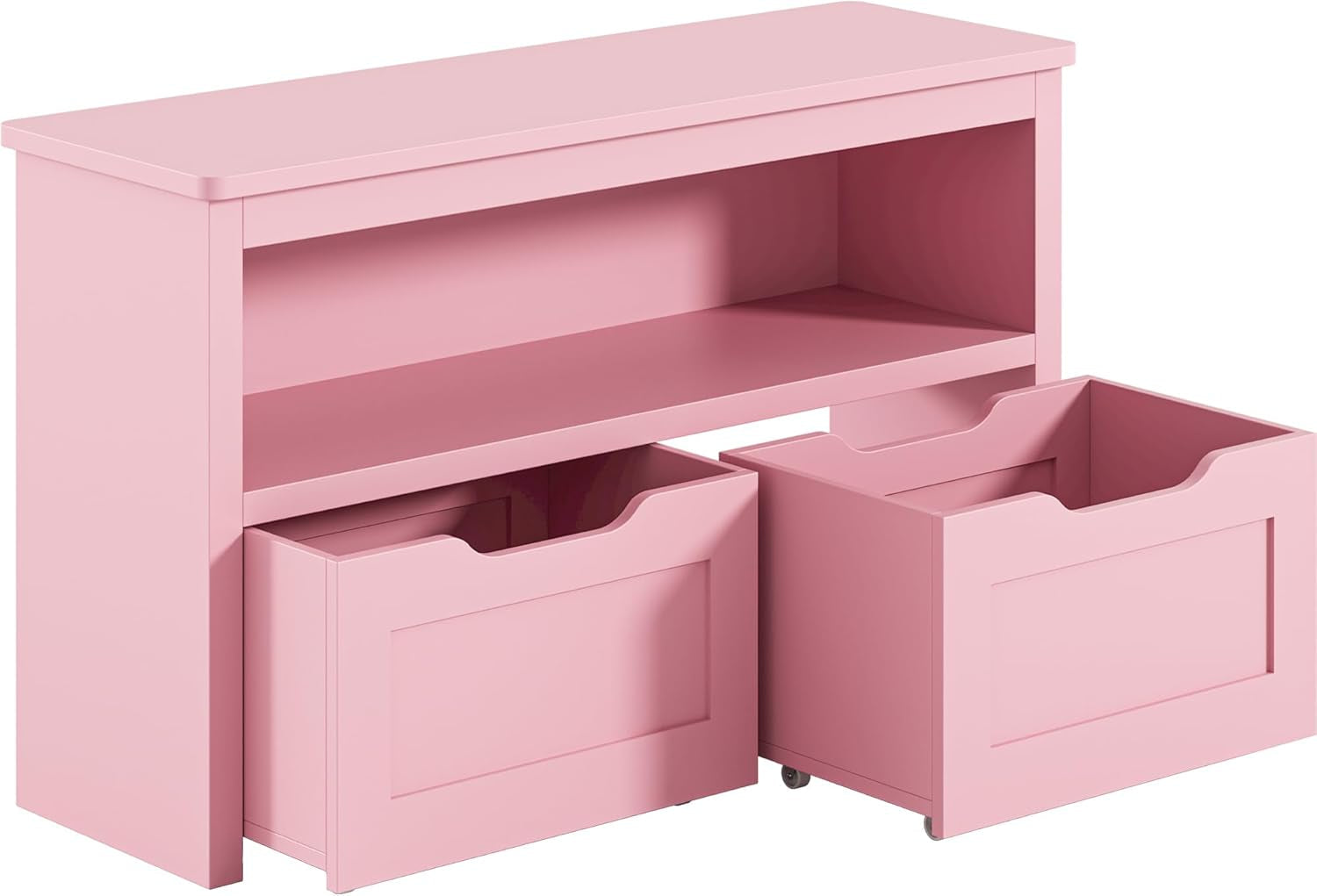 Pink Toy Storage Organizer With Detachable Drawers