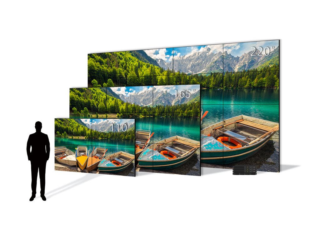 Planar Clarity Matrix G3 Complete LX55M-L 4x4 - LED-backlit LCD video wall - commercial use - 8K - 7680 x 4320 218.8 - 16 x 55" 998-1883-02