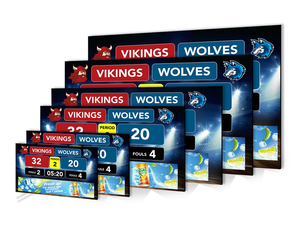 Planar SBI-12x7 - Scoreboard Complete Series LED video wall - digital signage - 896 x 512 159",Planar SBI-12x7 Scoreboard Complete 998-3570-00