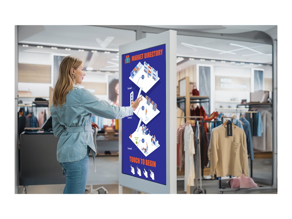 Planar SLM552 - 55 Diagonal Class Simplicity M Series LED-backlit LCD display - digital signage - Android - 4K UHD (2160p) 3840 998-3476-00