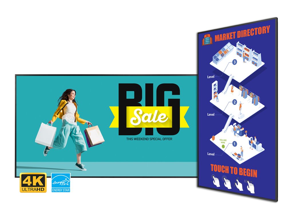 Planar SLM752-T - 75 Diagonal Class Simplicity M Series LED-backlit LCD display - digital signage - with touchscreen