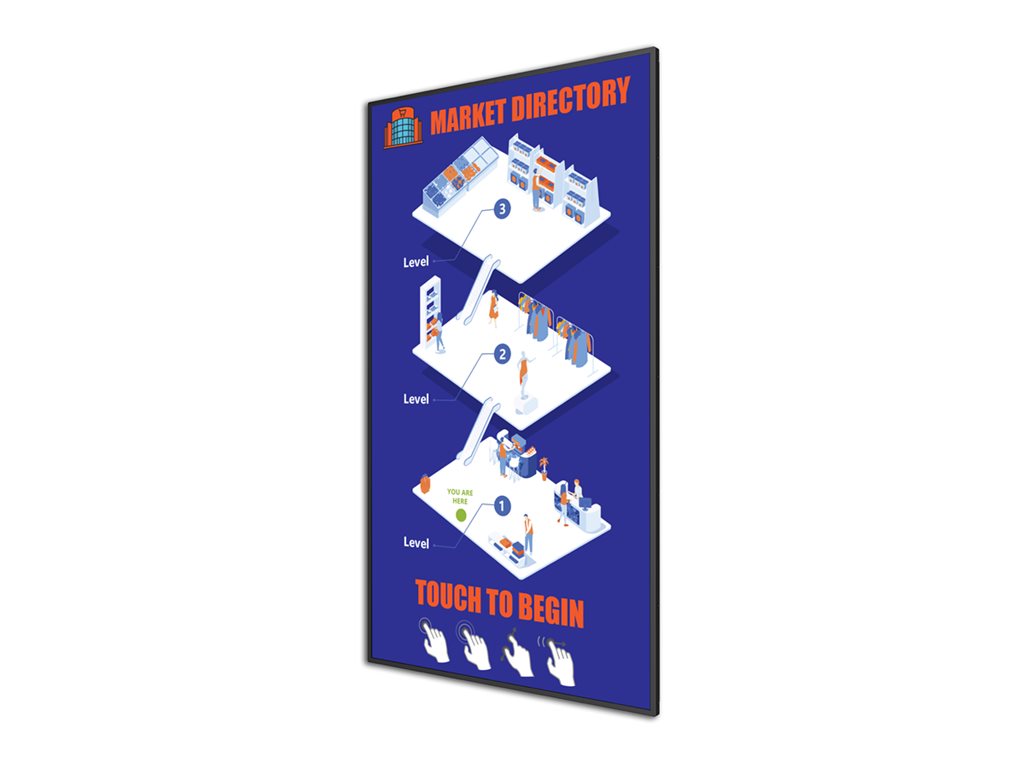 Planar SLM862 - 86 Diagonal Class Simplicity M Series LED-backlit LCD display - digital signage - Android - 4K UHD