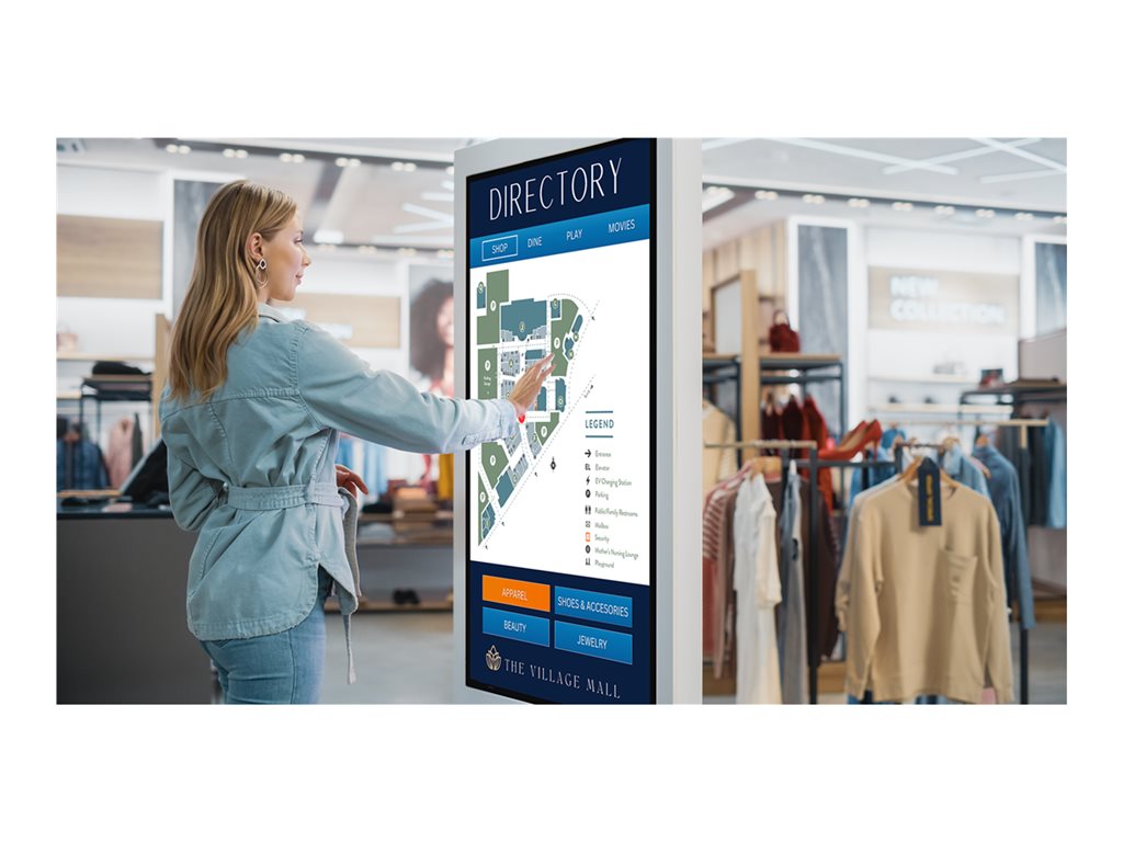 Planar SLP86-T - 86 Diagonal Class Simplicity P Series LED-backlit LCD display - interactive digital signage - with touchscreen 998-3936-00