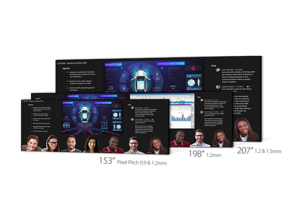 Planar UC Complete - LED video wall - Direct View LED - conference - 2880 x 1080 153 - HDR - TAA Compliant" 998-3242-00