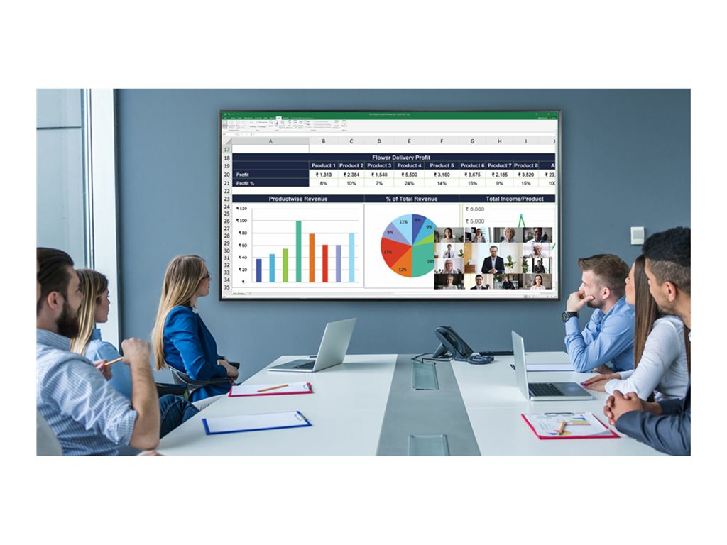 Planar URP85-ERO-T - 85 Diagonal Class UltraRes P Series LED-backlit LCD display - interactive digital signage - with touchscreen 998-2656-02