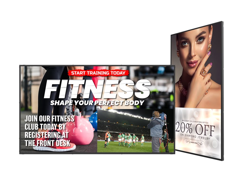 Planar URP85-ERO-T - 85 Diagonal Class UltraRes P Series LED-backlit LCD display - interactive digital signage - with touchscreen 998-2656-02