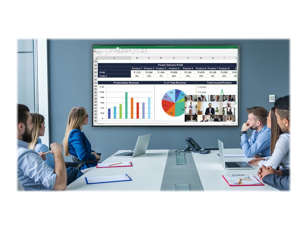 Planar URP98 - 98 Diagonal Class UltraRes P Series LED-backlit LCD display - digital signage - 4K UHD (2160p) 3840 x 2160 - direct-lit 998-3263-00