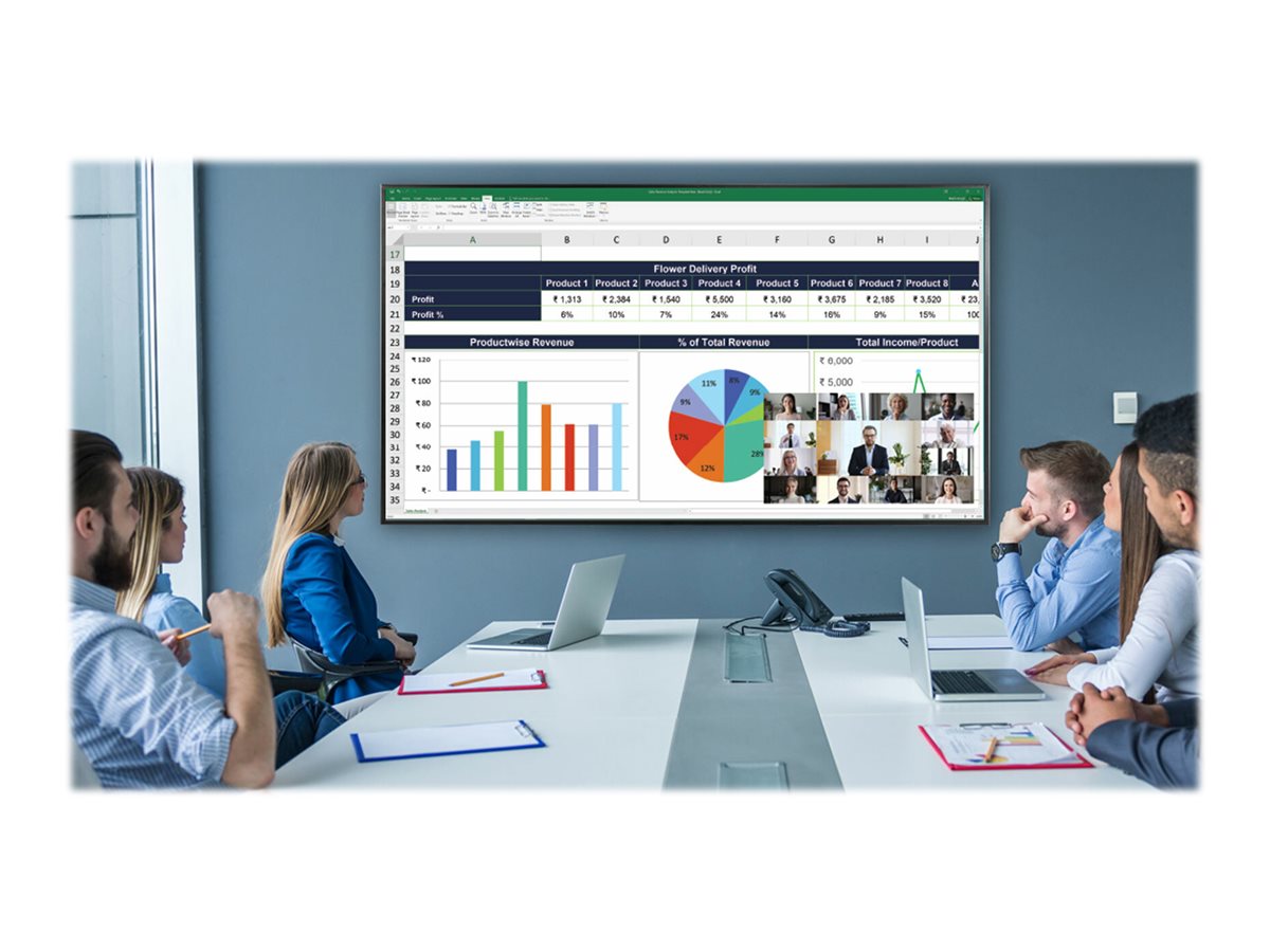 Planar URP98 - 98 Diagonal Class UltraRes P Series LED-backlit LCD display - digital signage - 4K UHD (2160p) 3840 x 2160 - direct-lit 998-3263-00