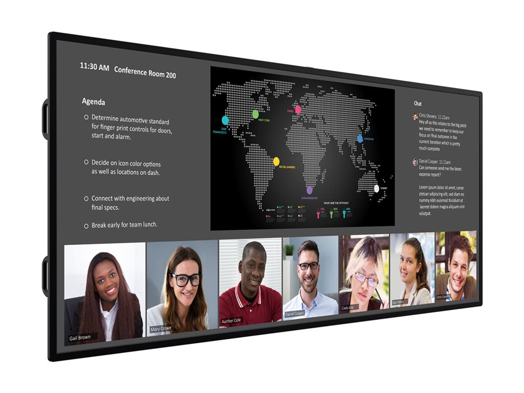Planar URW105-ERO-T - 105 Diagonal Class UltraRes W Series LED-backlit LCD display - interactive digital signage - with touchscreen 998-3425-01
