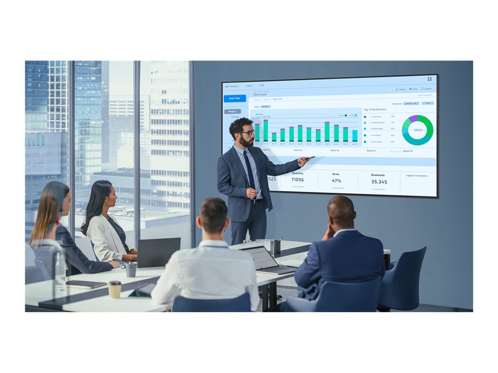 Planar URX100-ERO-T - 100 Diagonal Class UltraRes X Series LED-backlit LCD display - interactive digital signage - with touchscreen 998-3711-00