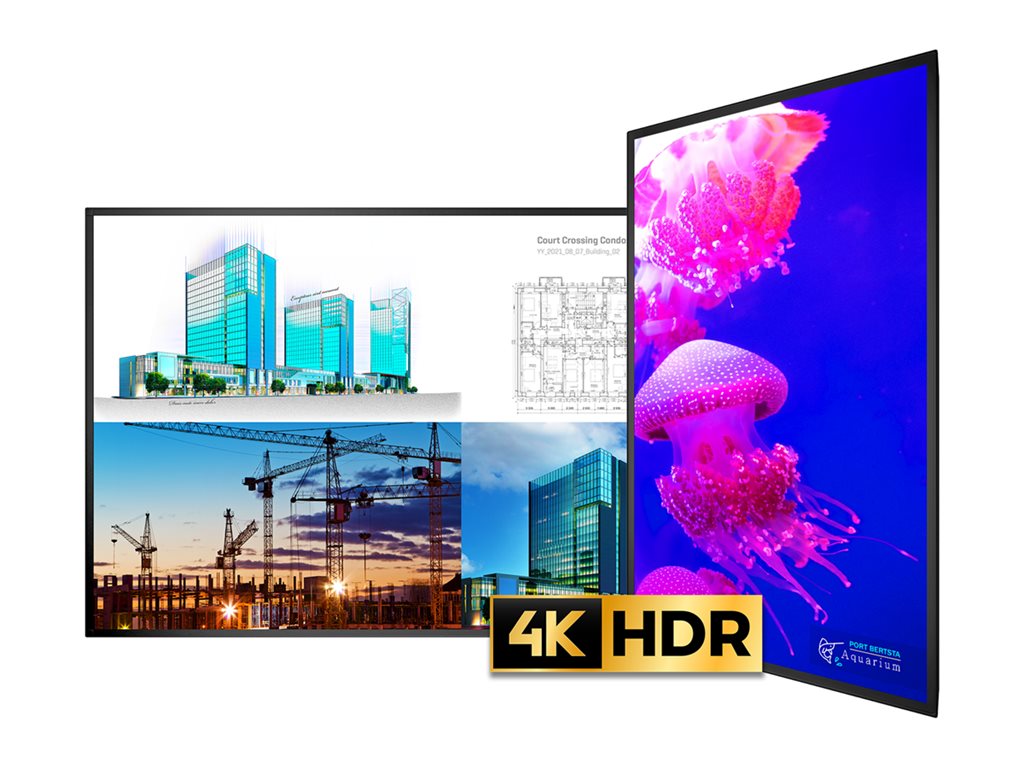 Planar URX100-ERO-T - 100 Diagonal Class UltraRes X Series LED-backlit LCD display - interactive digital signage - with touchscreen 998-3711-00