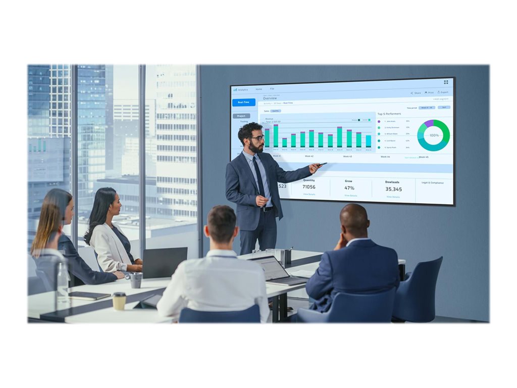 Planar URX85-ERO-T - 85 Diagonal Class UltraRes X Series LED-backlit LCD display - interactive digital signage - with