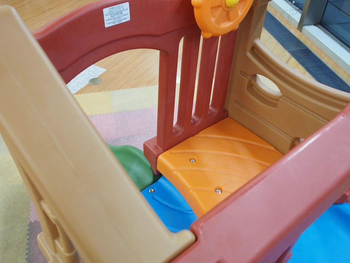 Play Up Double Slide Climber Outdoor Playset For Toddlers Ages 2 To 6 2 Slides
