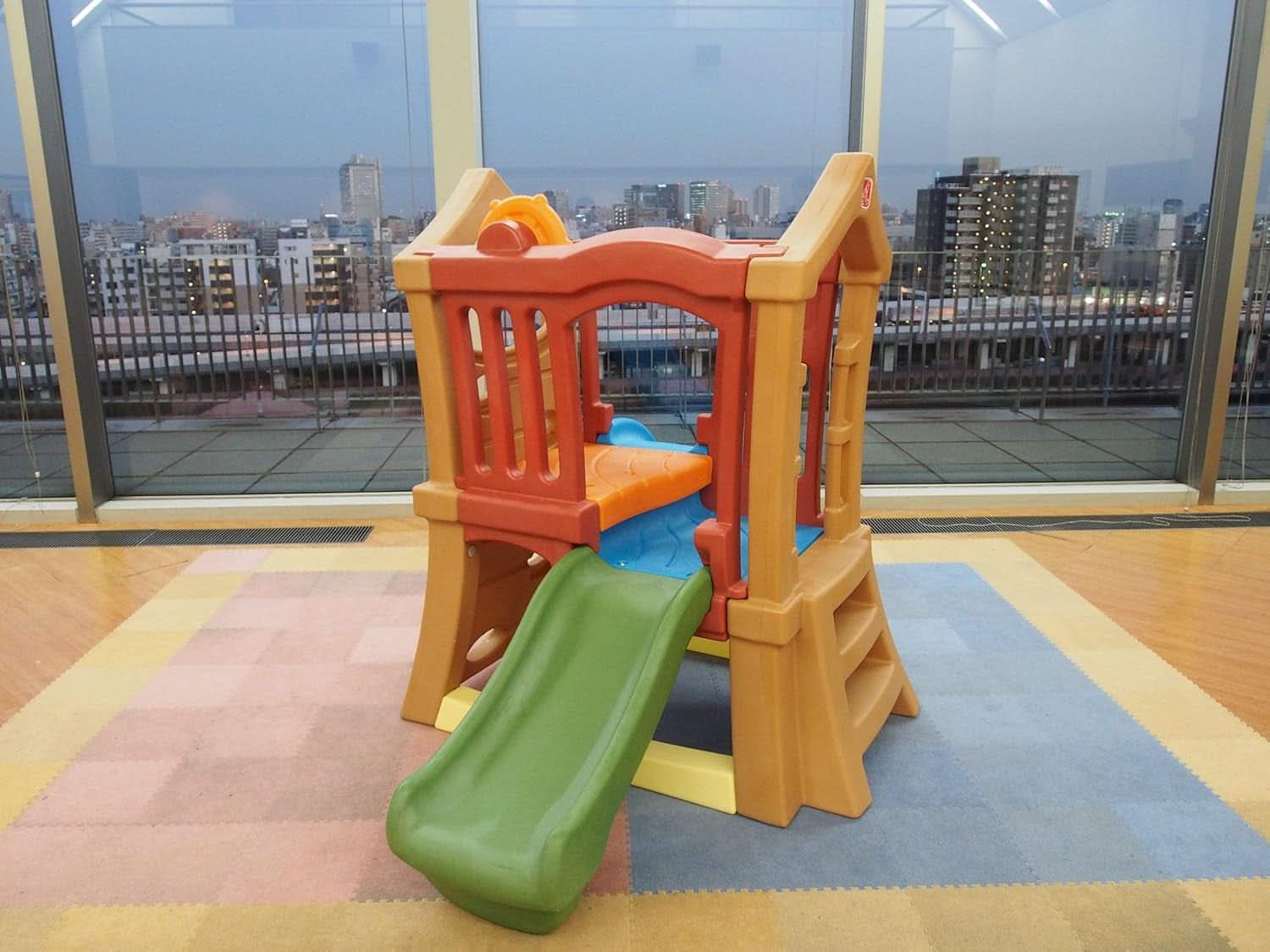 Play Up Double Slide Climber Outdoor Playset For Toddlers Ages 2 To 6 2 Slides