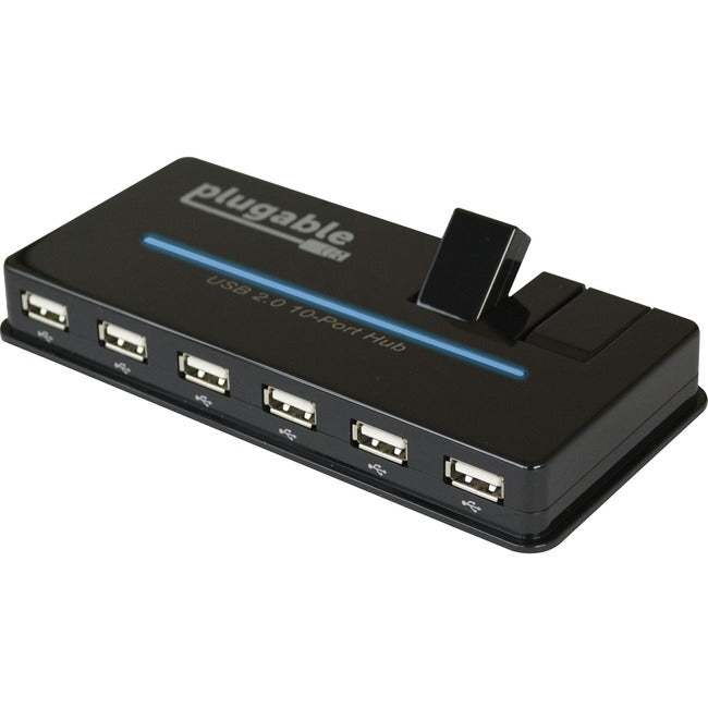 Plugable 10 Port Usb 2.0 Hub W/ 20W Pd