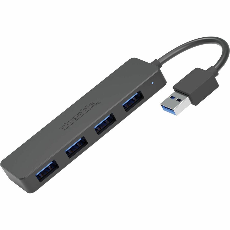 Plugable 4 Port USB Hub 3.0, USB Splitter for Laptop - Compatible with Windows, Surface