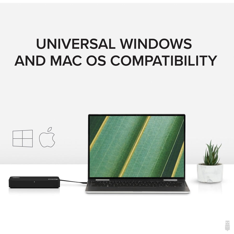 Plugable 4K DisplayPort and HDMI Dual Monitor Adapter with Ethernet for USB 3.0 and USB-C USBC-6950UE