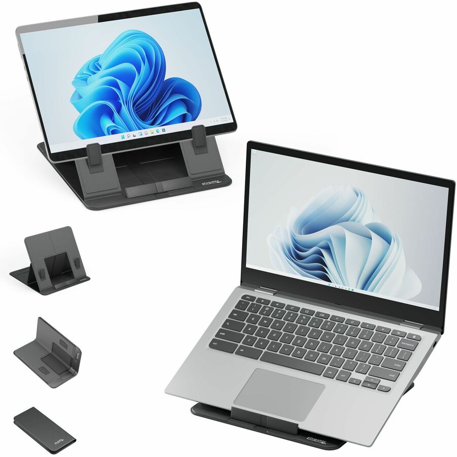 Computer Drawing Foldable Plugable Drawing Tablet Stand Folio, Portable Foldable Laptop Stand wi