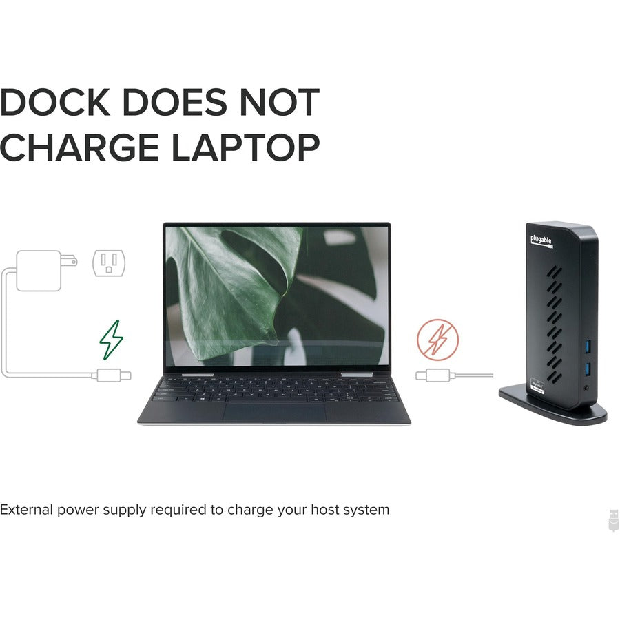 Plugable USB 3.0 and USB-C Universal Laptop Docking Station for Windows and Mac UD-3900Z