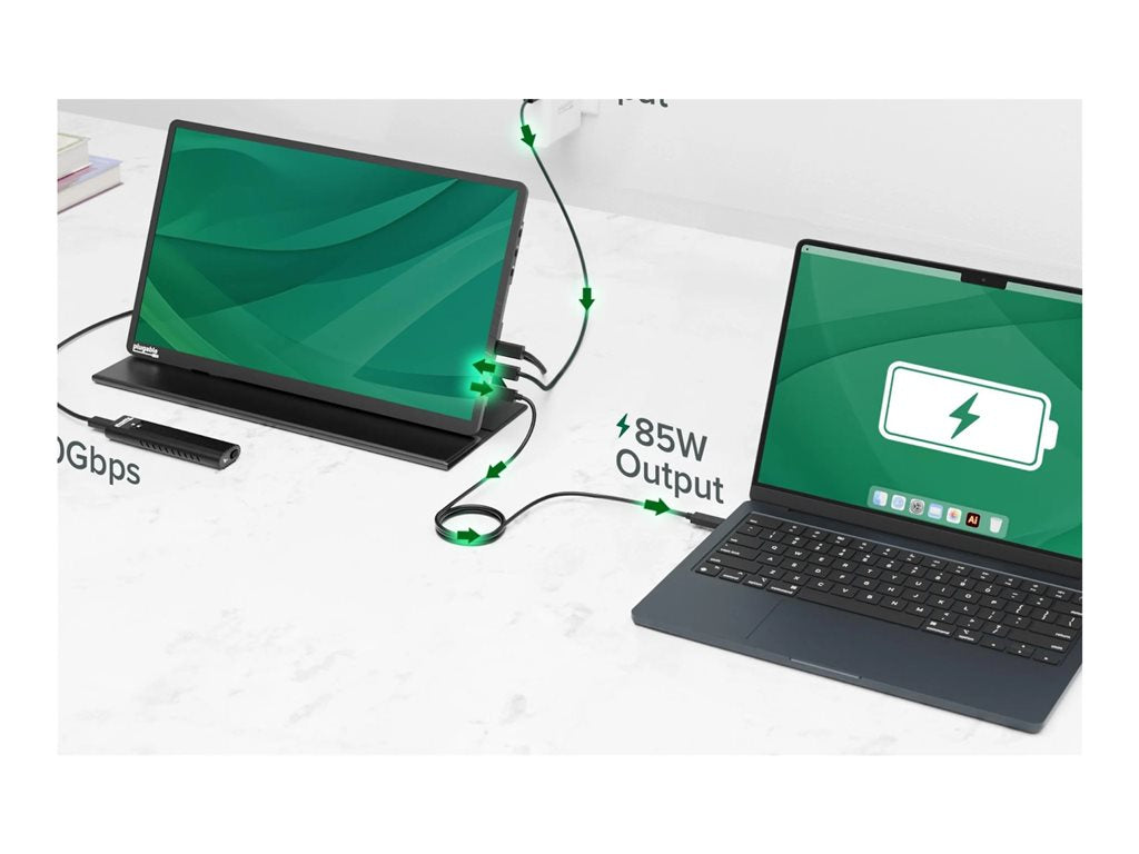 Plugable USB-C 15.6" Portable Monitor with Case & Stand – TAA Compliant