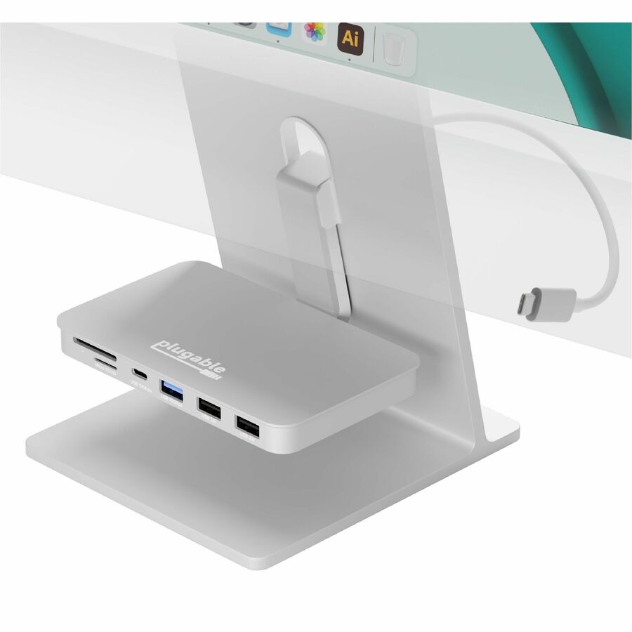 Plugable USB C Hub for iMac 24 Inch, 6-in-1 iMac USB Hub Multiport Adapter with 10Gbps AD-6IN1