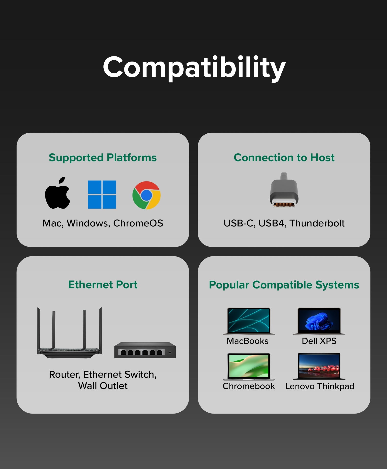 Plugable USB-C to 5GbE Ethernet Adapter USBC-E5000 Fast Wired Network for Pros