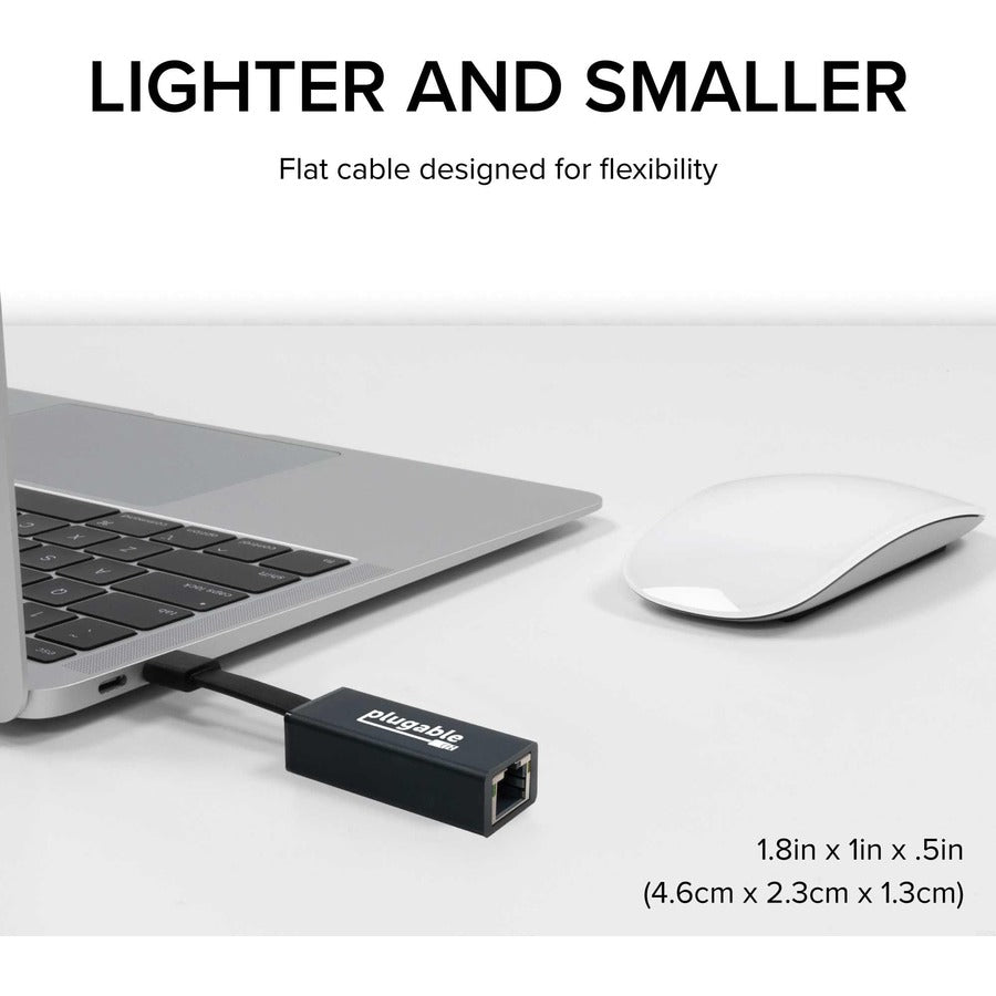 Plugable USB C to Ethernet Adapter, Fast and Reliable Gigabit Speed USBC-TE1000