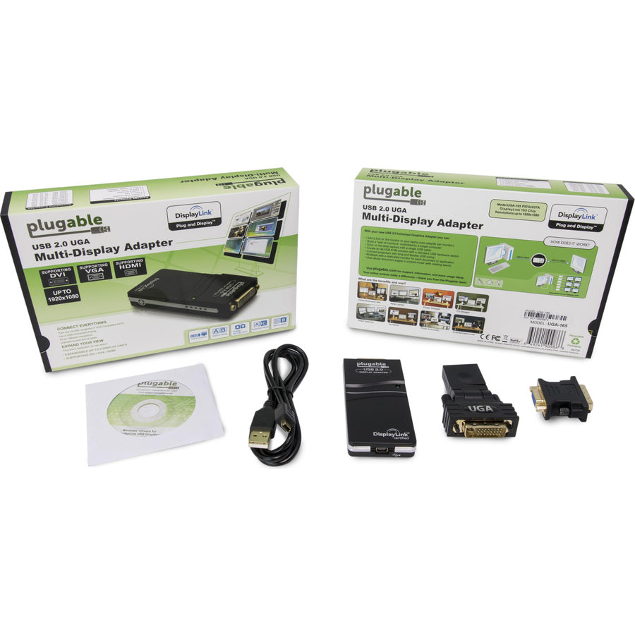 Plugable Usb 2.0 To Dvi/Vga/Hdmi Video Graphics Adapter