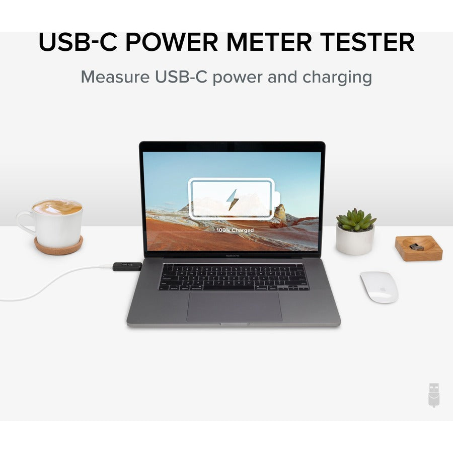 Plugable Usb C Power Meter Tester For Monitoring Usb-C Connections