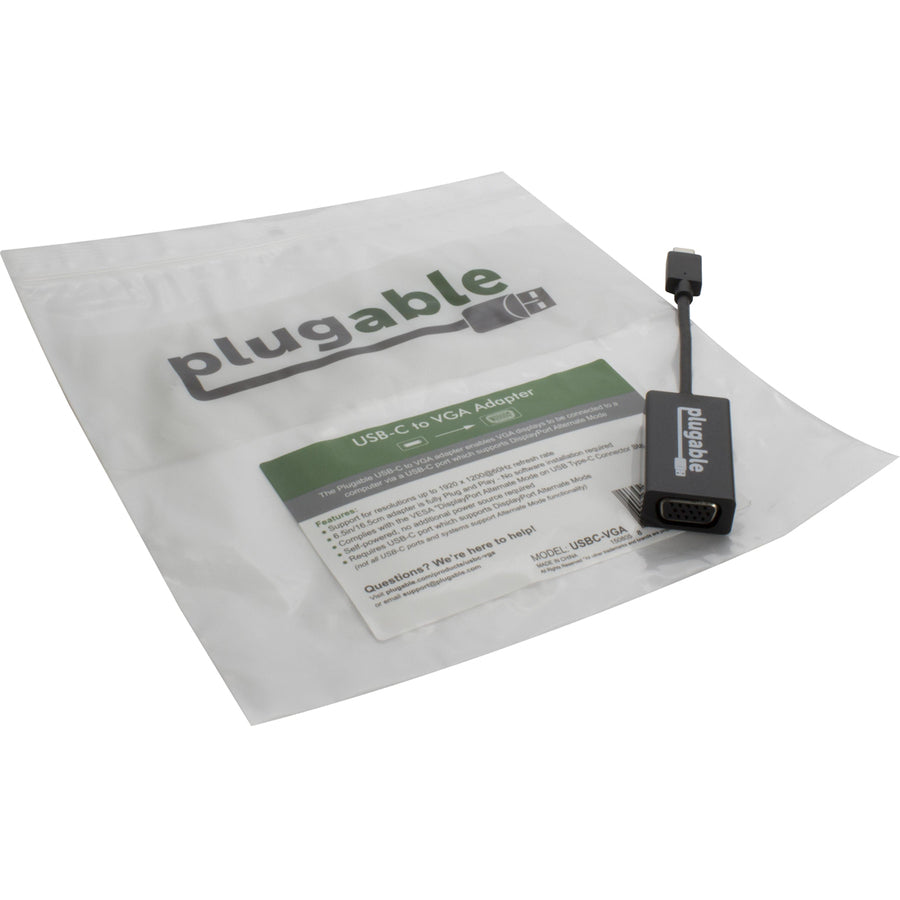 Plugable Usbc-Vga Usb C To Vga,Adapter