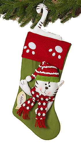 Plush Pet Stocking - 20 Inch - Cat