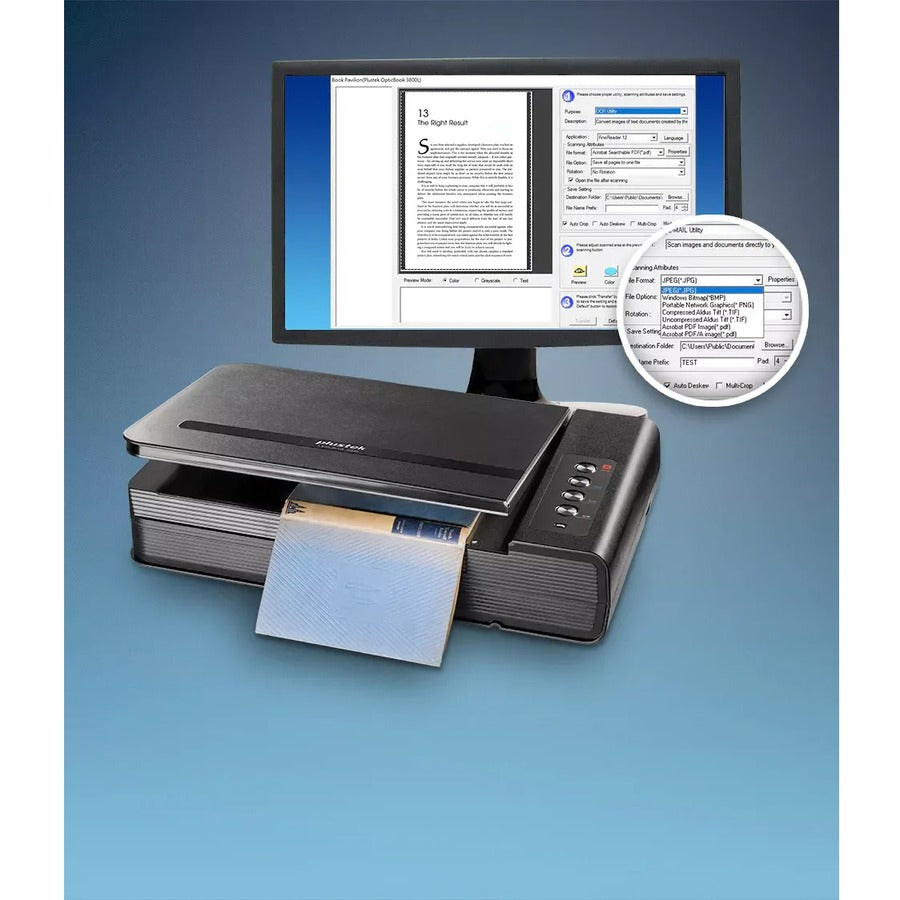 Plustek Opticbook 4800 Book Scanner
