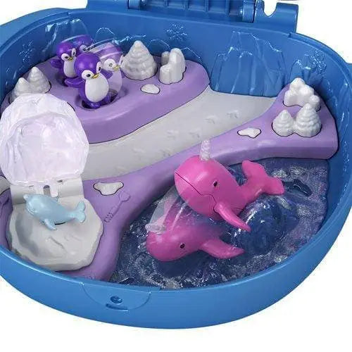 Polly Pocket Narwhal Compact with Interactive Figures for Kids 4+