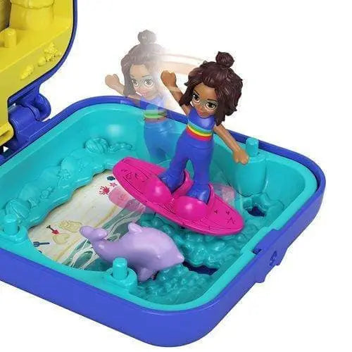 Polly Pocket Narwhal Compact with Interactive Figures for Kids 4+